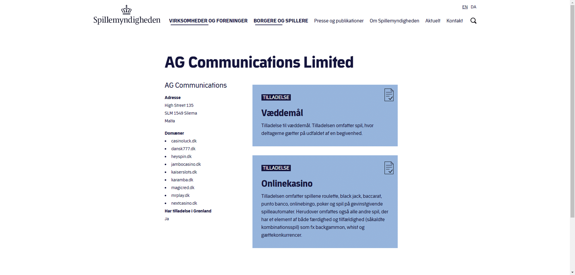 AG Communications Limited