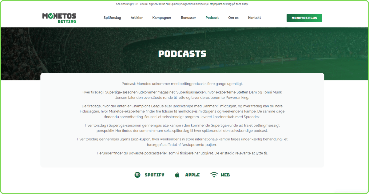 Monetos Betting Podcast