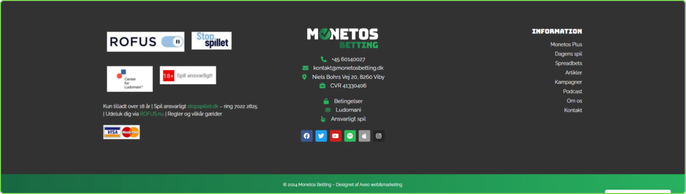 Monetos Betting footer