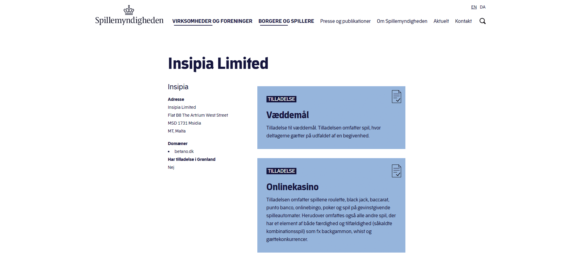 Insipia Limited