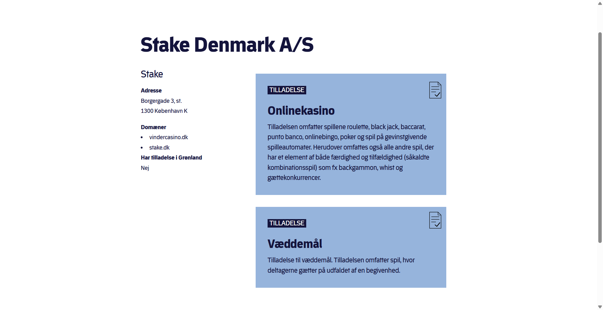Stake Danmark er officielt lanceret med dansk licens i februar 2026 11 Stake Denmark AS dansk licens
